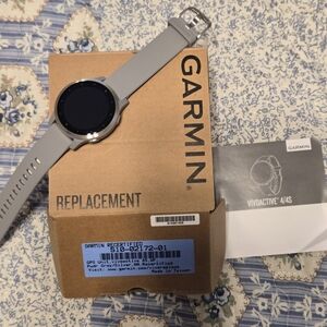 Garmin Silver and Gray Smartwatch